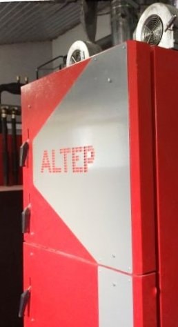 Фото Альтеп установленный котел на твердом топливе - твердотопливный котел Альтеп